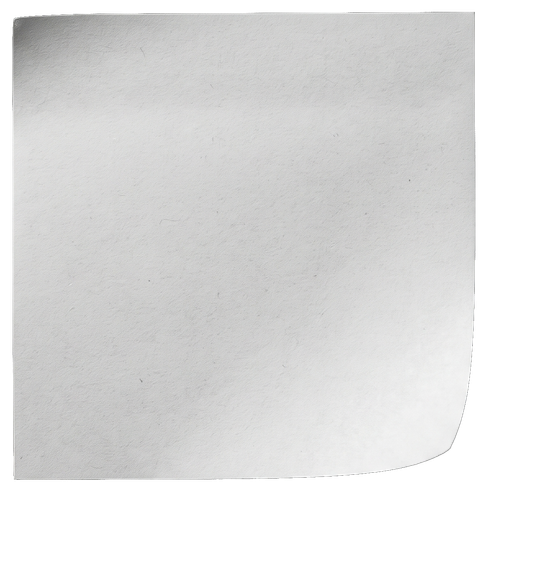 A blank sticky note